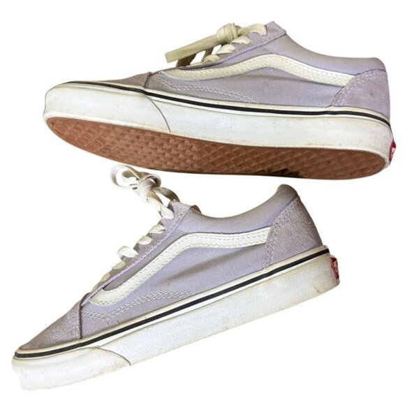 Vans Old Skool Languid Lavender Suede Sneakers Womens 7 Mens 5.5 Classic Style - Picture 5 of 16